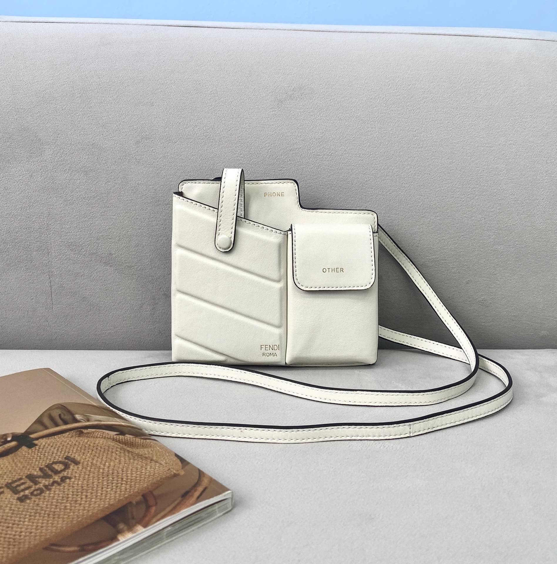 Fi Bustine Pockets Bag For Woman White Mini Travel Bag