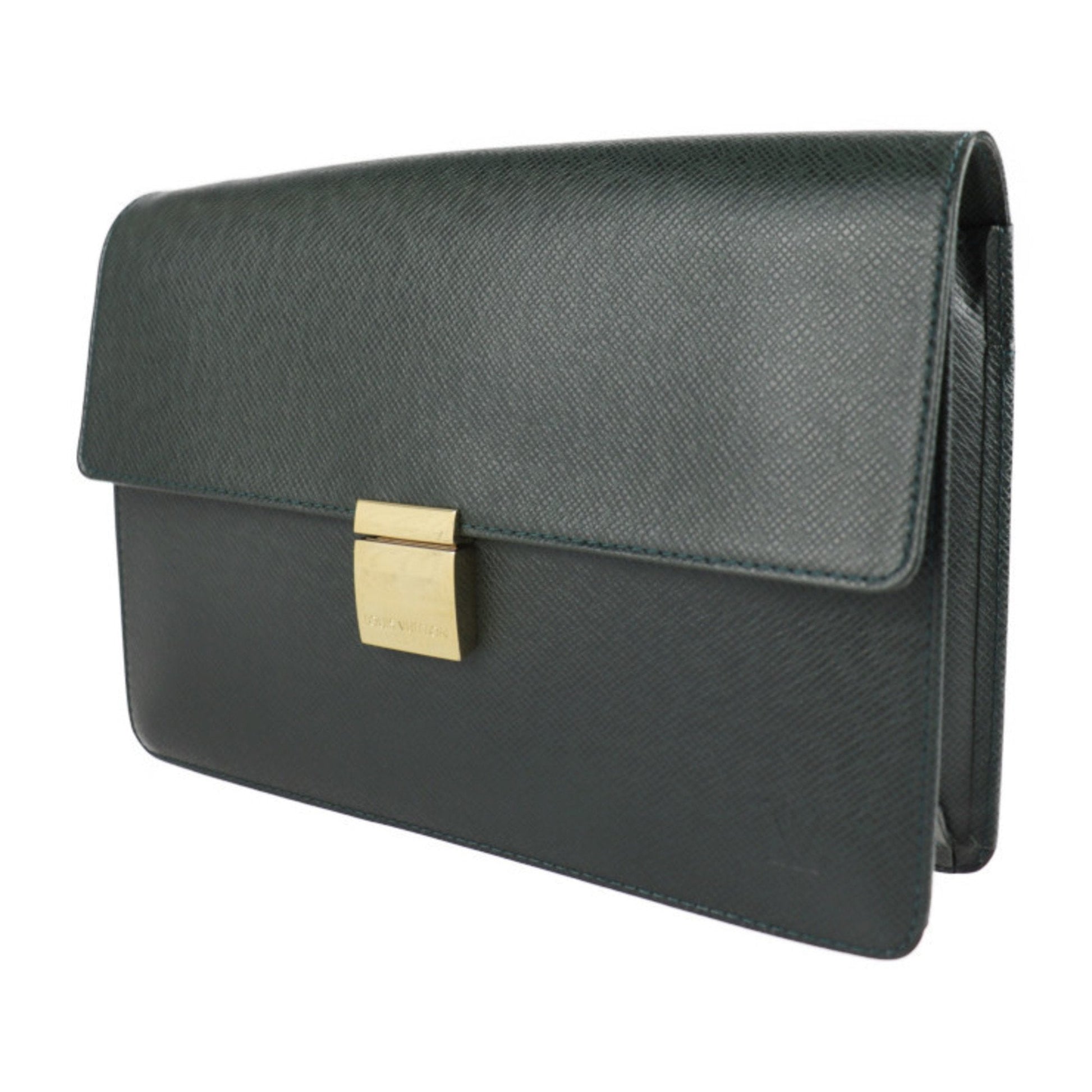 Louis Vuitton Taiga Leather Clutch Bag Handbag