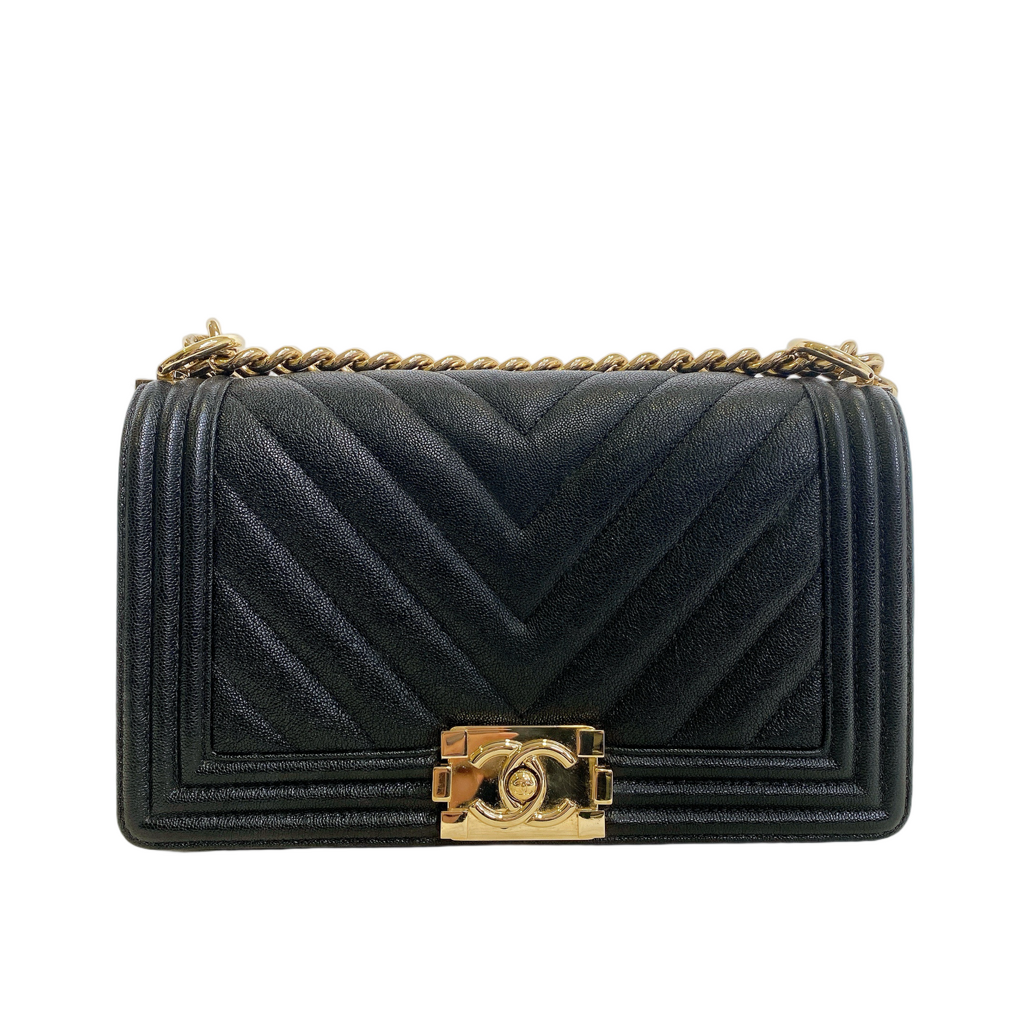 Chanel Leboy Chevron Bag
