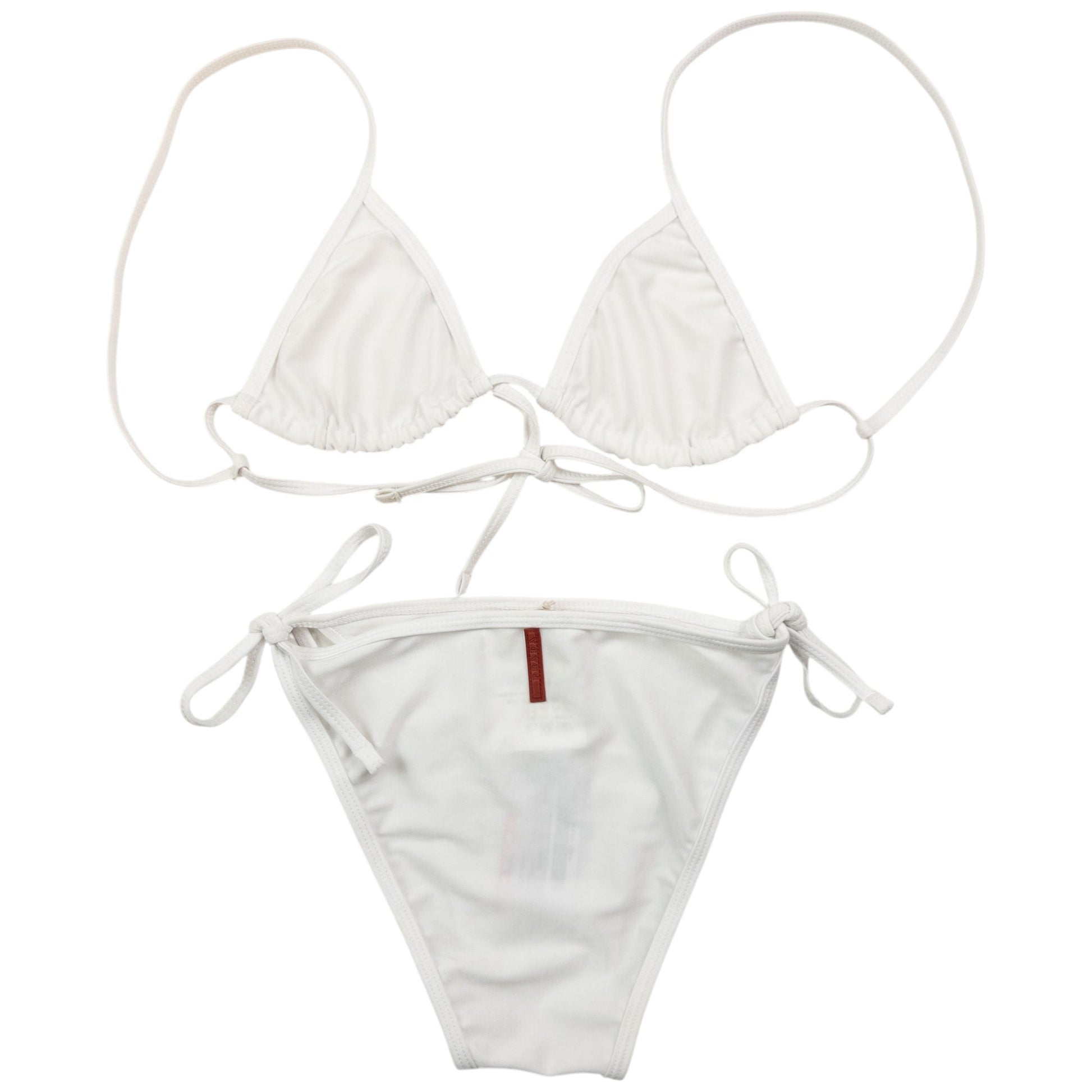 Prada Handbag Sport Bikini Set Womens White