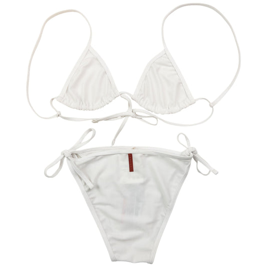 Prada Handbag Sport Bikini Set Womens White