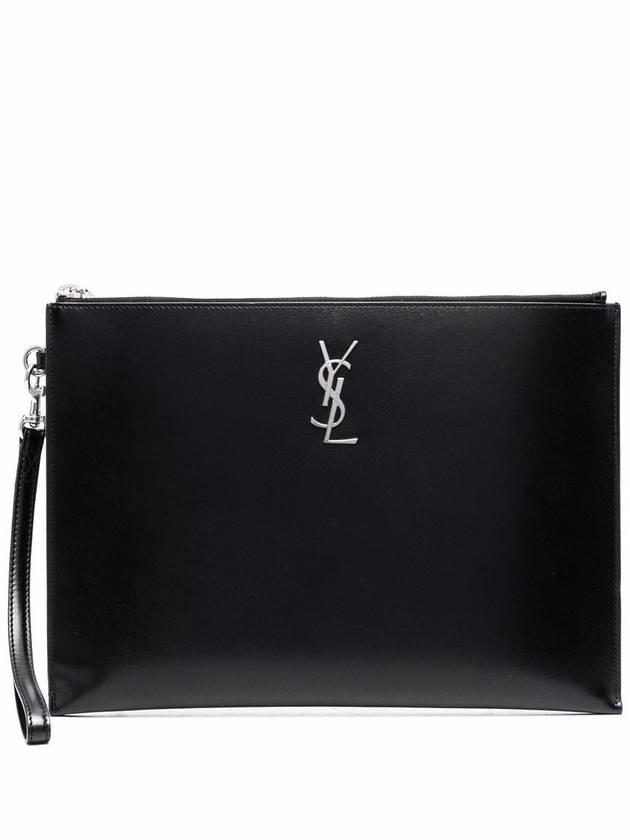 YSL Saint Laurent Saint Laurent Trending Logo Clutch Bag Monogram Black