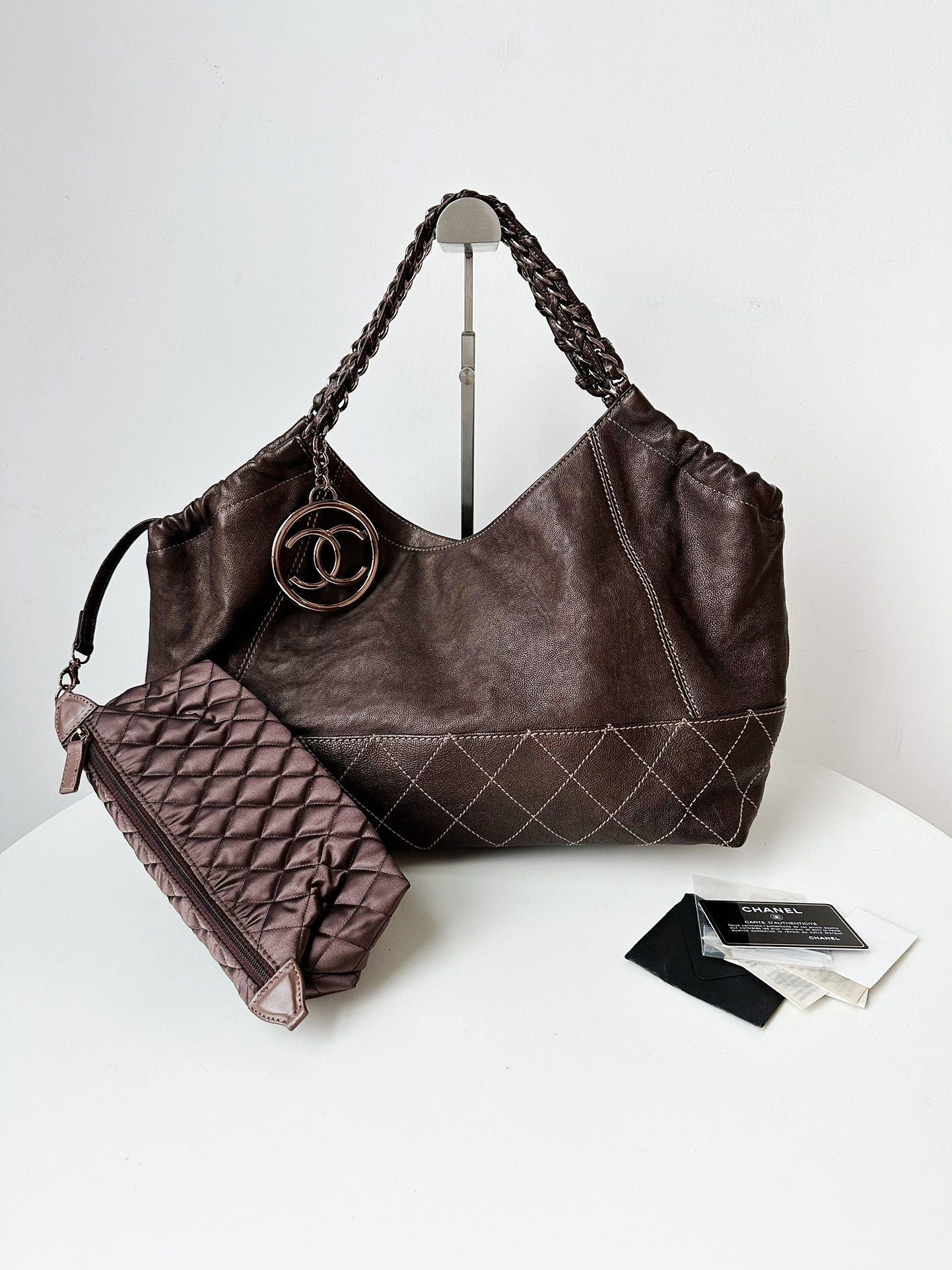   Chanel bag brown xcm