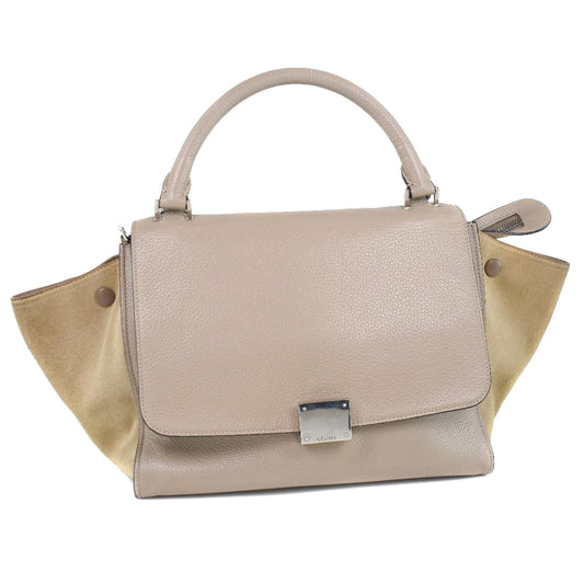 Un , Pink Wayshoulder Trapeze Women Leather Suede Shoulder Bag