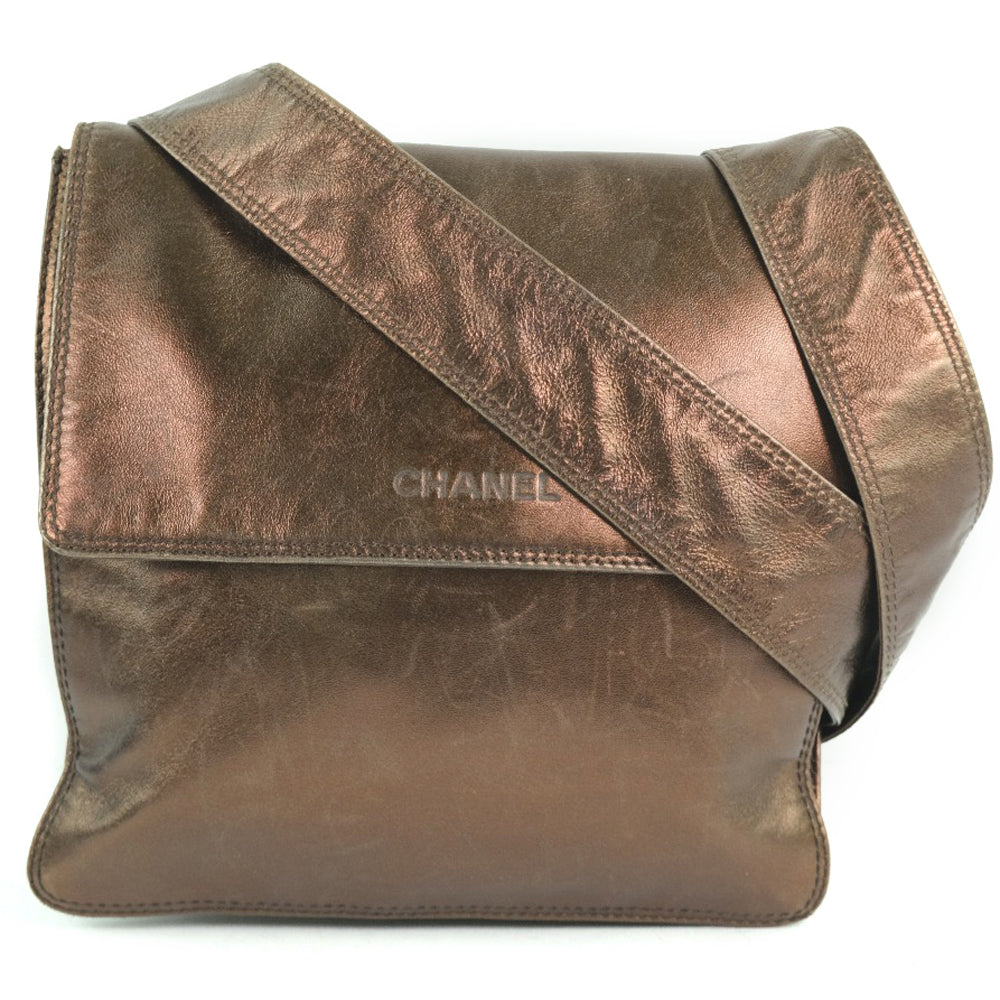 Chanel Calfskin bronze Shoulder Bag