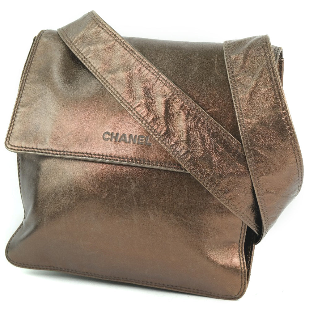 Chanel Calfskin bronze Shoulder Bag