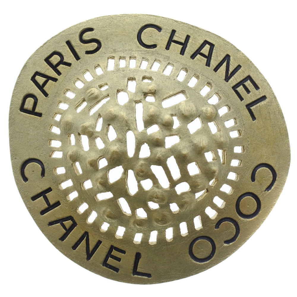 Chanel Brooch Plated hat motif Gold