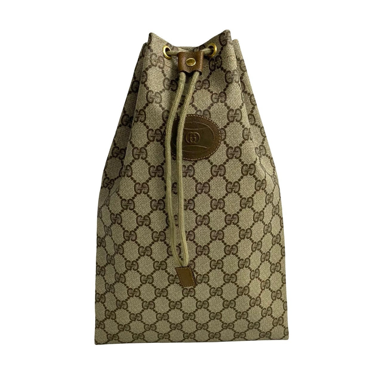 Gucci PVC GG Leather Brown Logo Handbag
