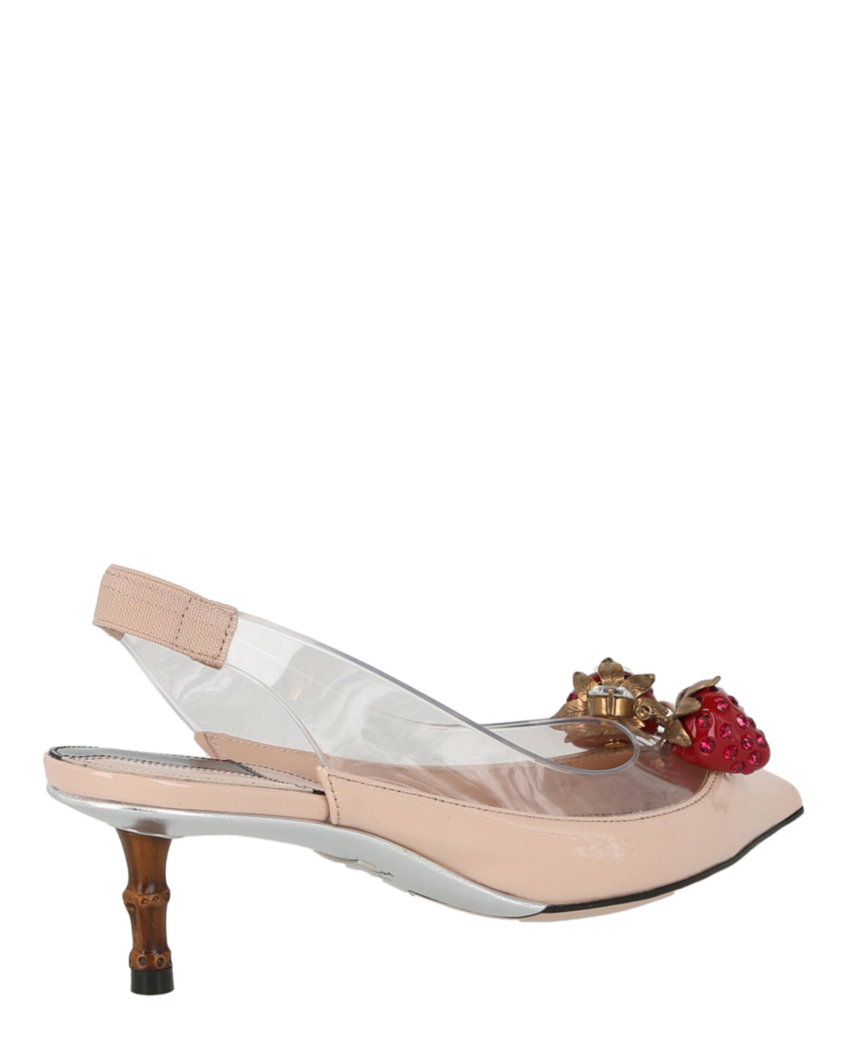 Gucci Womens Eleanor Strawberry Plexi Heels