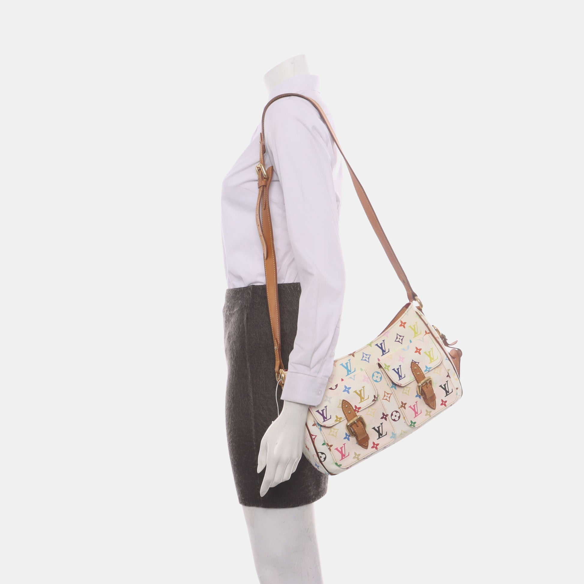 Louis Vuitton x Takashi Murakami Lodge White Multicolor Handbag