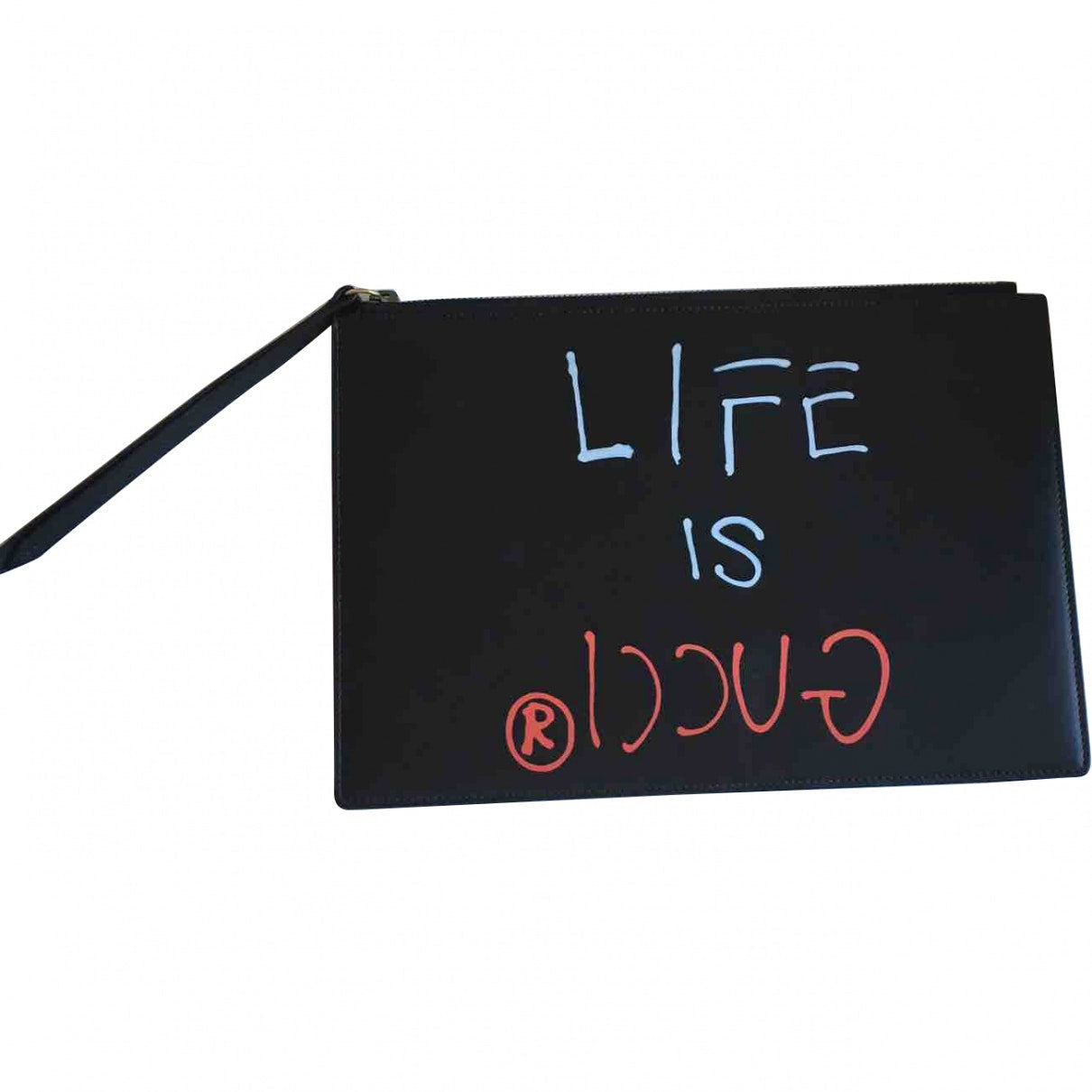 Gucci Black Leather Clutch bag