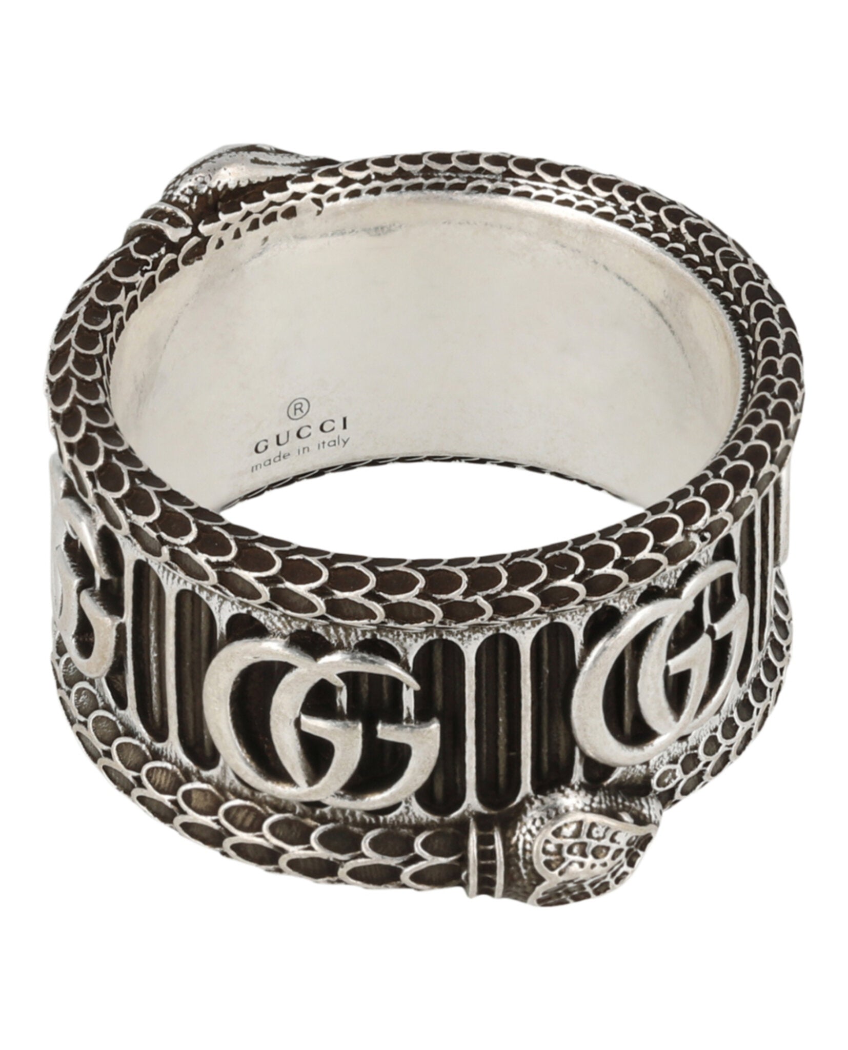 Gucci Mens GG Marmont Snake Ring