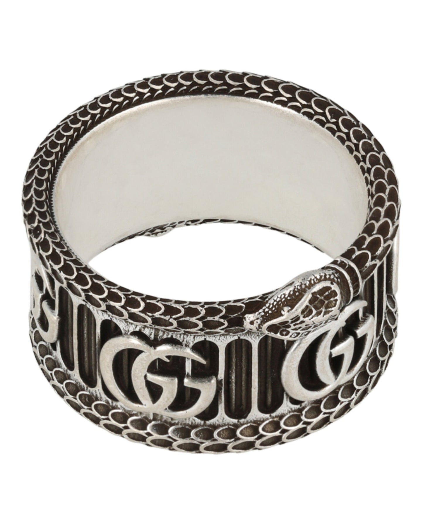 Gucci Mens GG Marmont Snake Ring