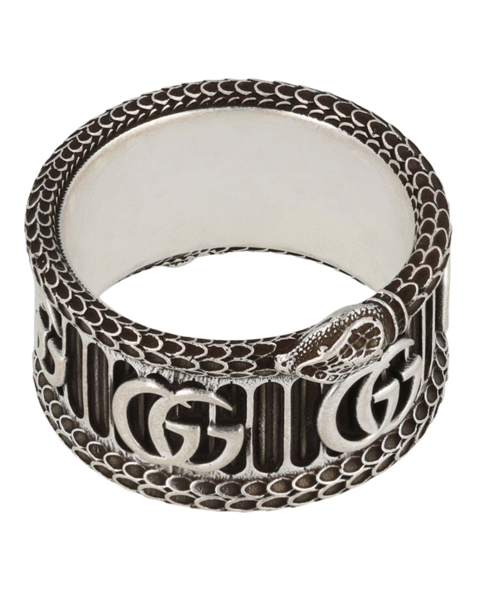 Gucci Mens GG Marmont Snake Ring