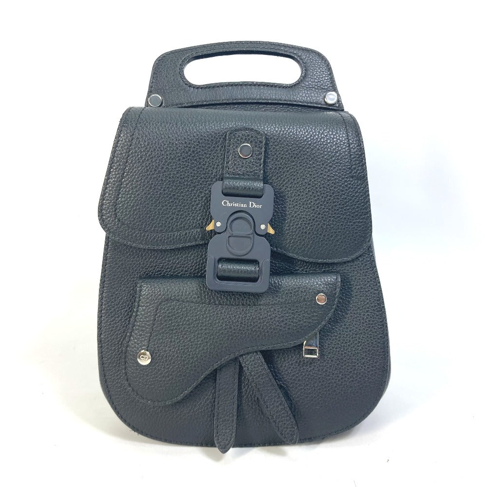 Dior Backpack Calfskin Bag Gallop Gallop Mens Black