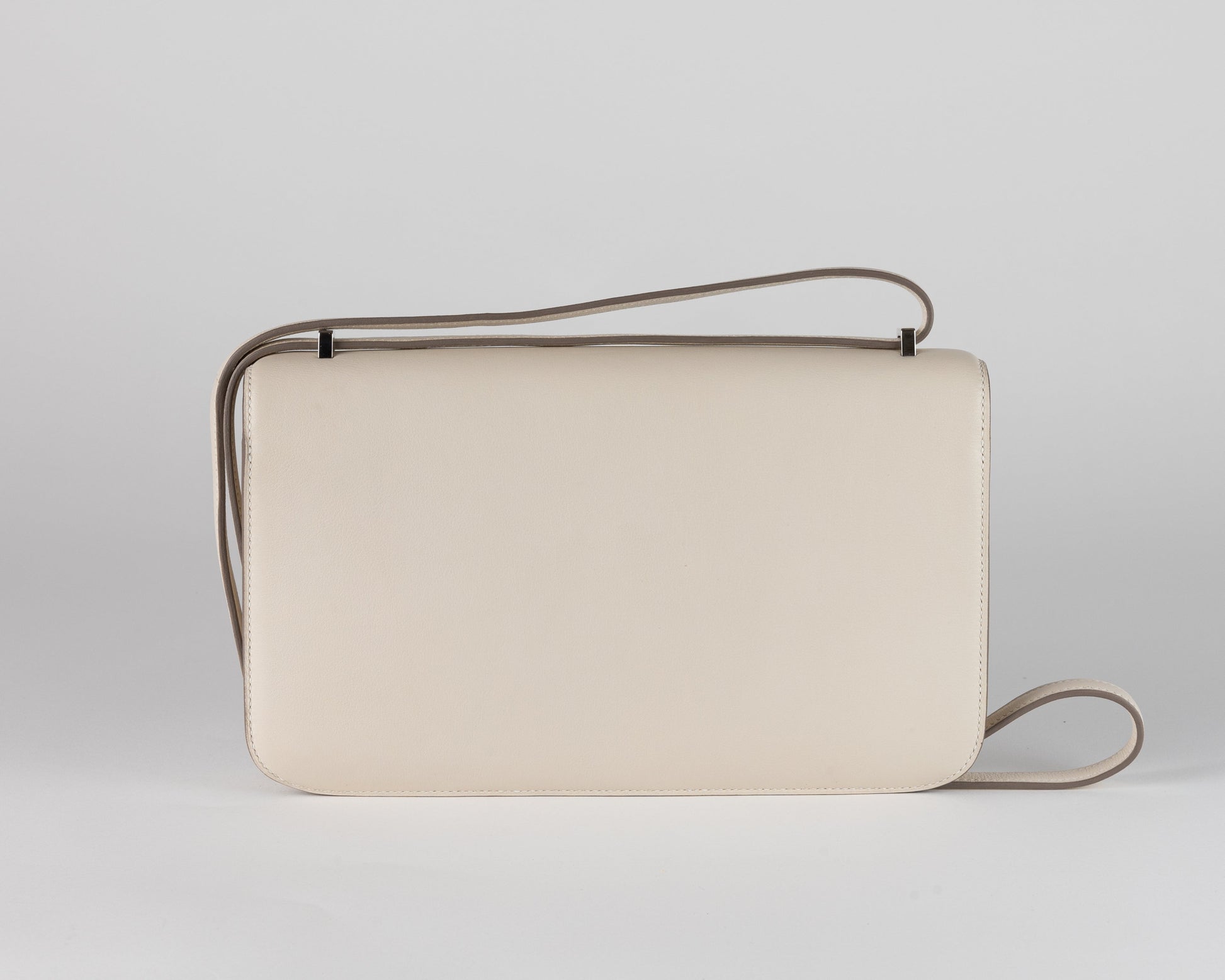Hermes Luxury Nata Swift Elan Constance W Palladium Travel Bag