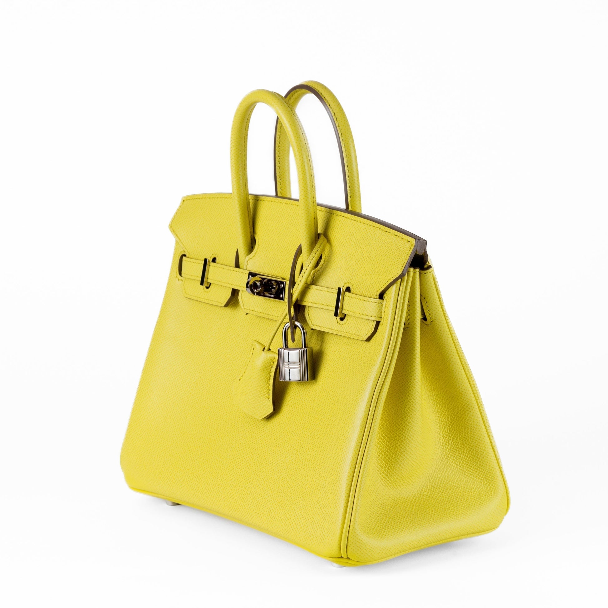 Hermes Soufre Epsom Birkin W Palladium Hardware Handbag Travel Bag
