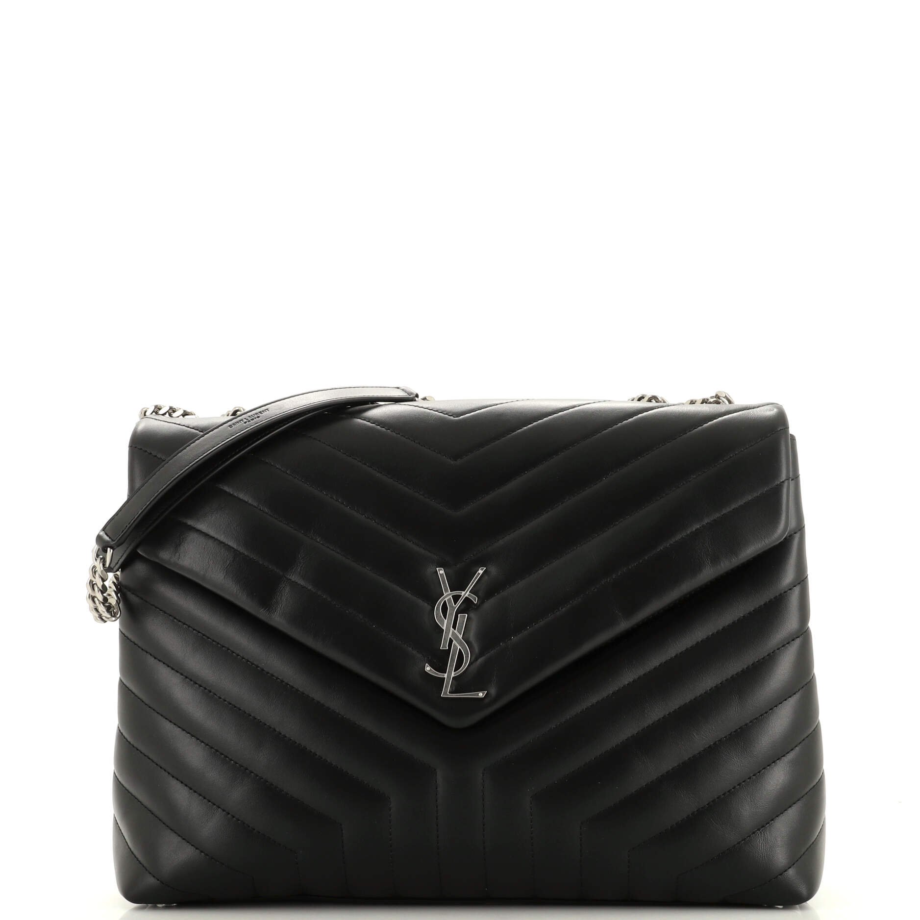 YSL Saint Laurent Luxury Trending Loulou Shoulder Bag Chevron Leather Matelasse Large Leather Large 4