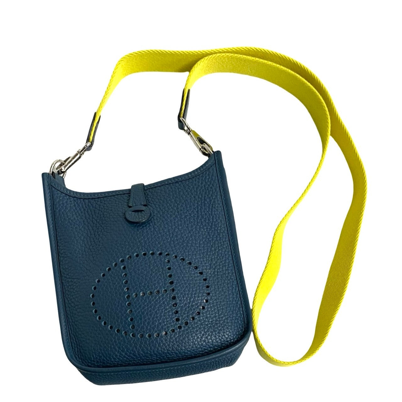 Shoulder Bag Taurillon Clemence, Evelyn Tpm Women Leather Blue