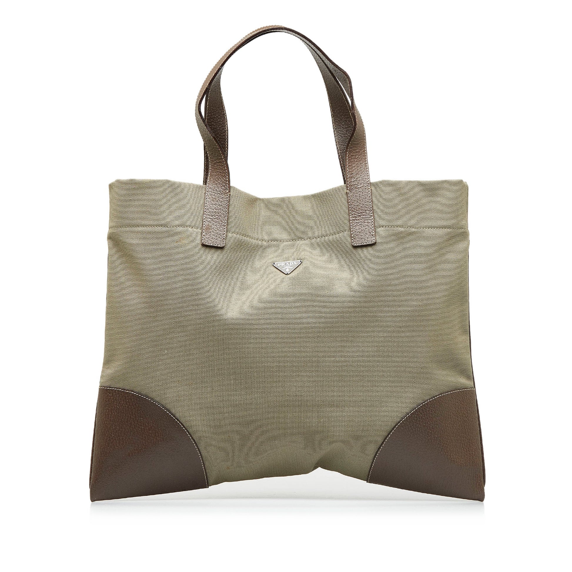 Prada Tote Bag Canvas Brown