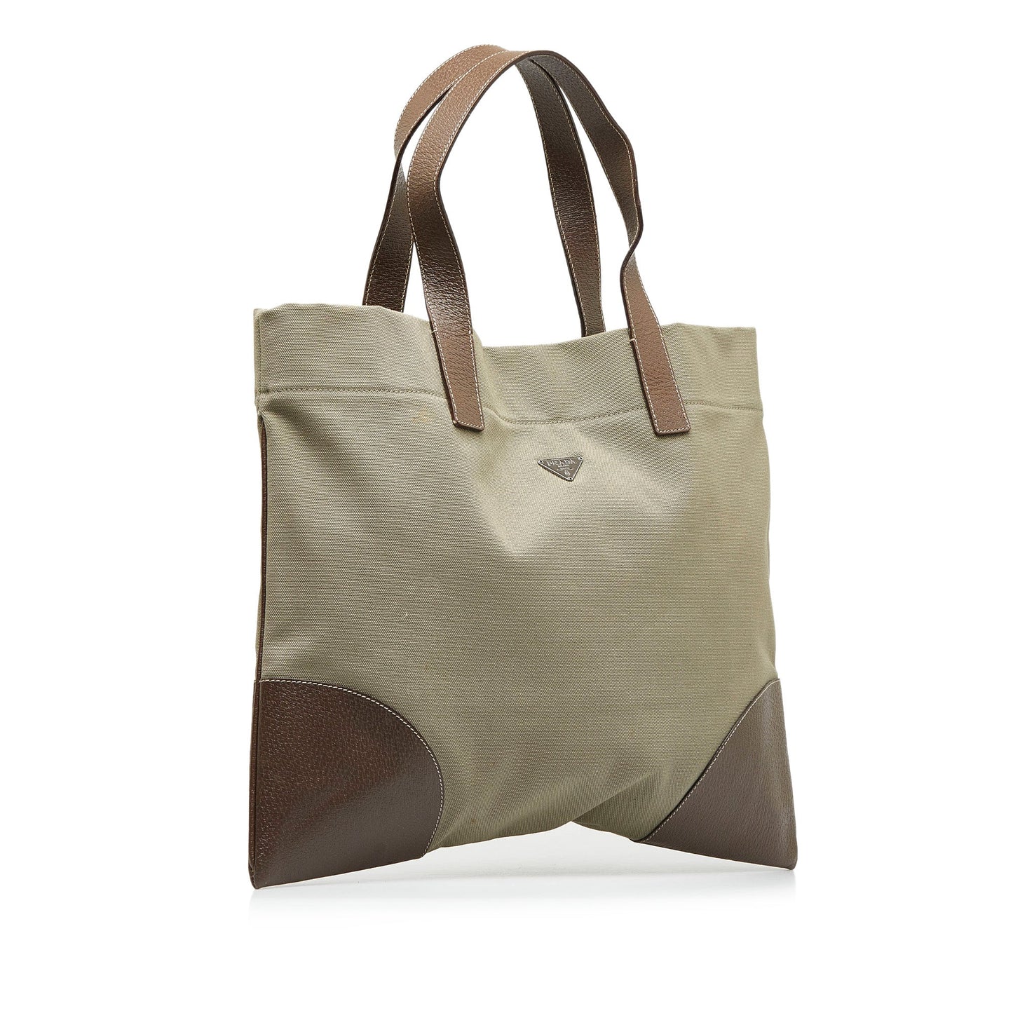 Prada Tote Bag Canvas Brown