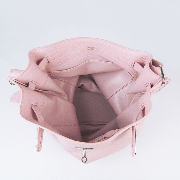 Hermes Luxury Nappa Shoulder Bag Leather Pink