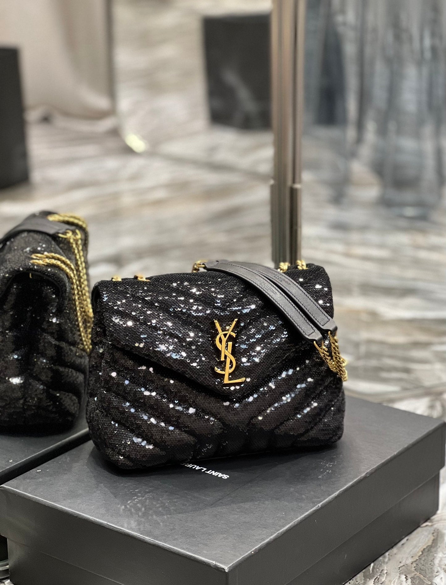 YSL Saint Laurent YSL Top Quality Loulou Bag For Women Black Small Travel Bag