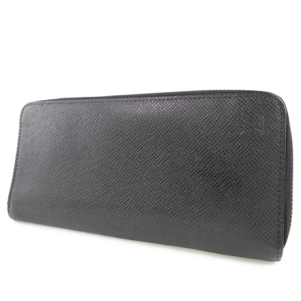 Louis Vuitton Long Purse M32822 Taiga Zippy Black Wallet Case