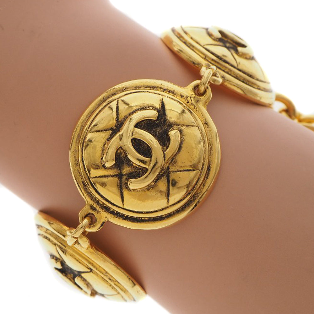 CHANEL bracelet Plated Gold gold   Matrasse COCO Mark Women  