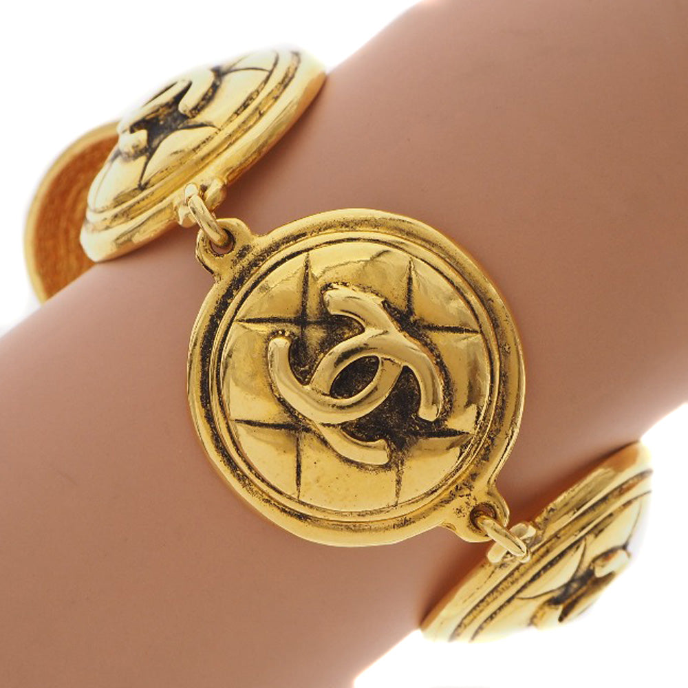 CHANEL bracelet Plated Gold gold   Matrasse COCO Mark Women  