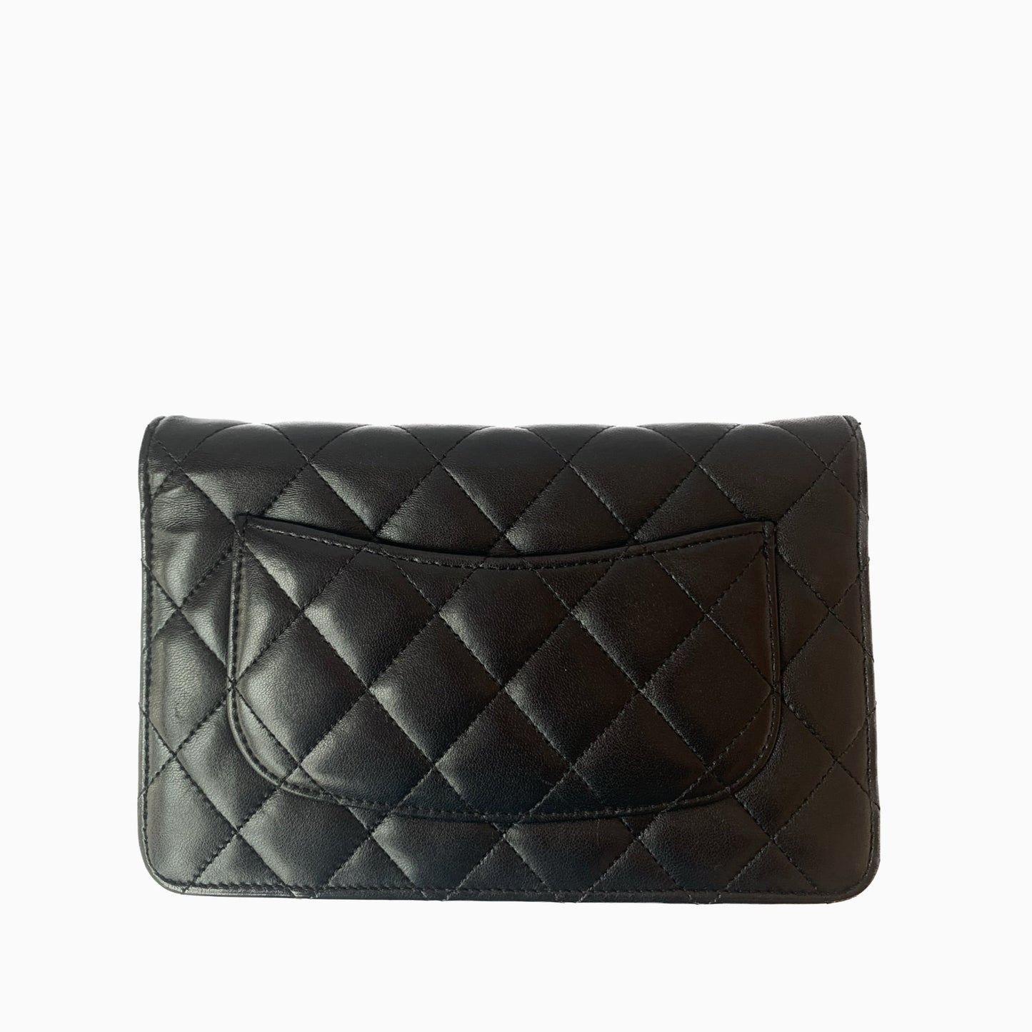 Chanel On Chains WOC Timeless Classic Black Wallet Case