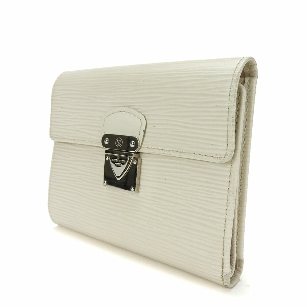 Louis Vuitton Tri-fold M5801J Epi Portefeuille Koala Leather White Wallet Case