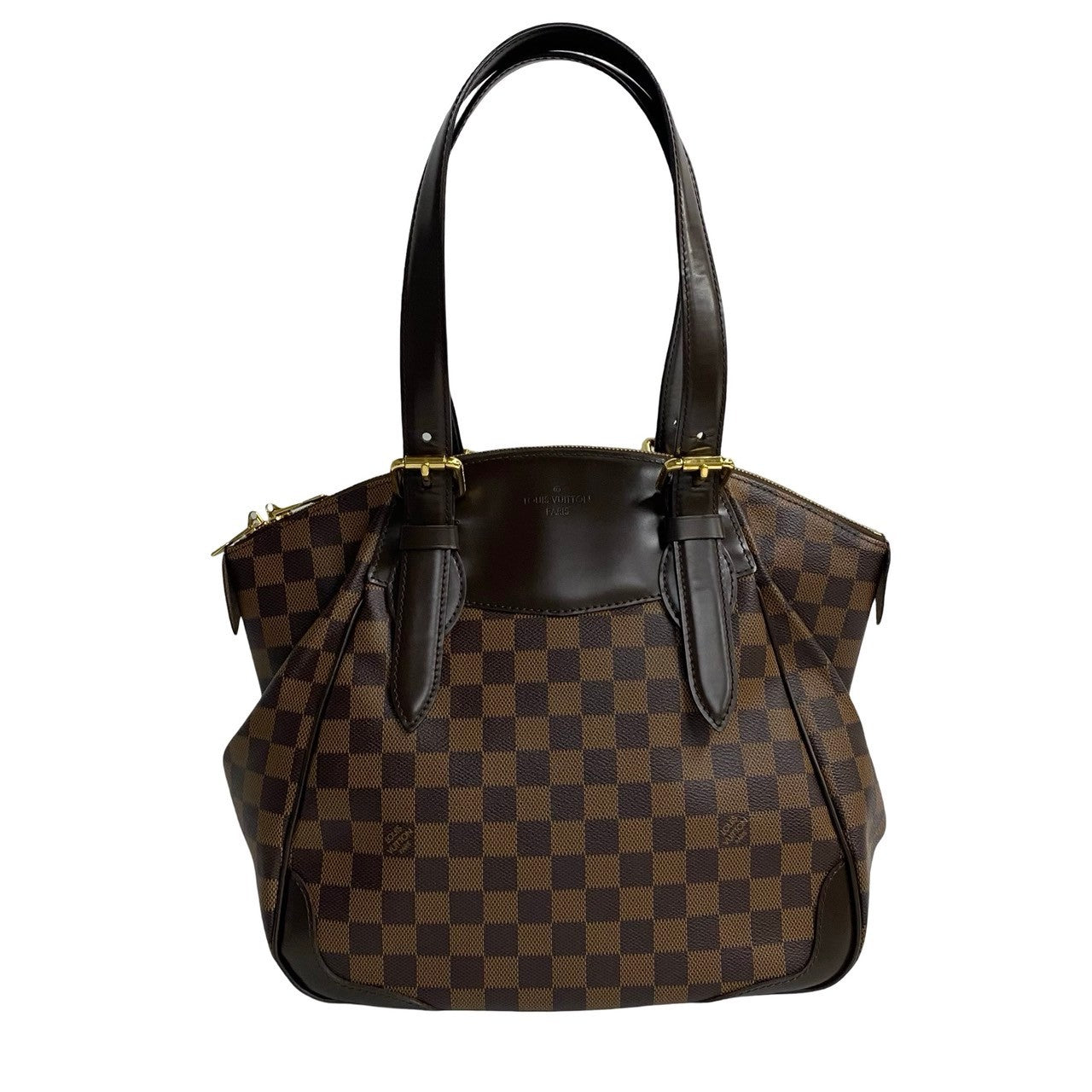 Louis Vuitton N41118 Damier Verona MM Leather Brown Handbag