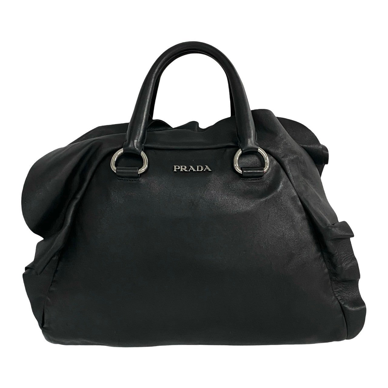 Prada 2Way Bag Leather Travel Bag