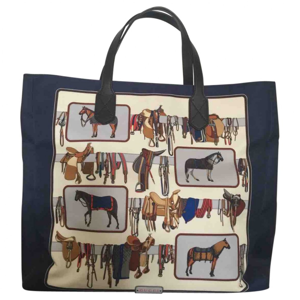 Gucci blue cloth bag