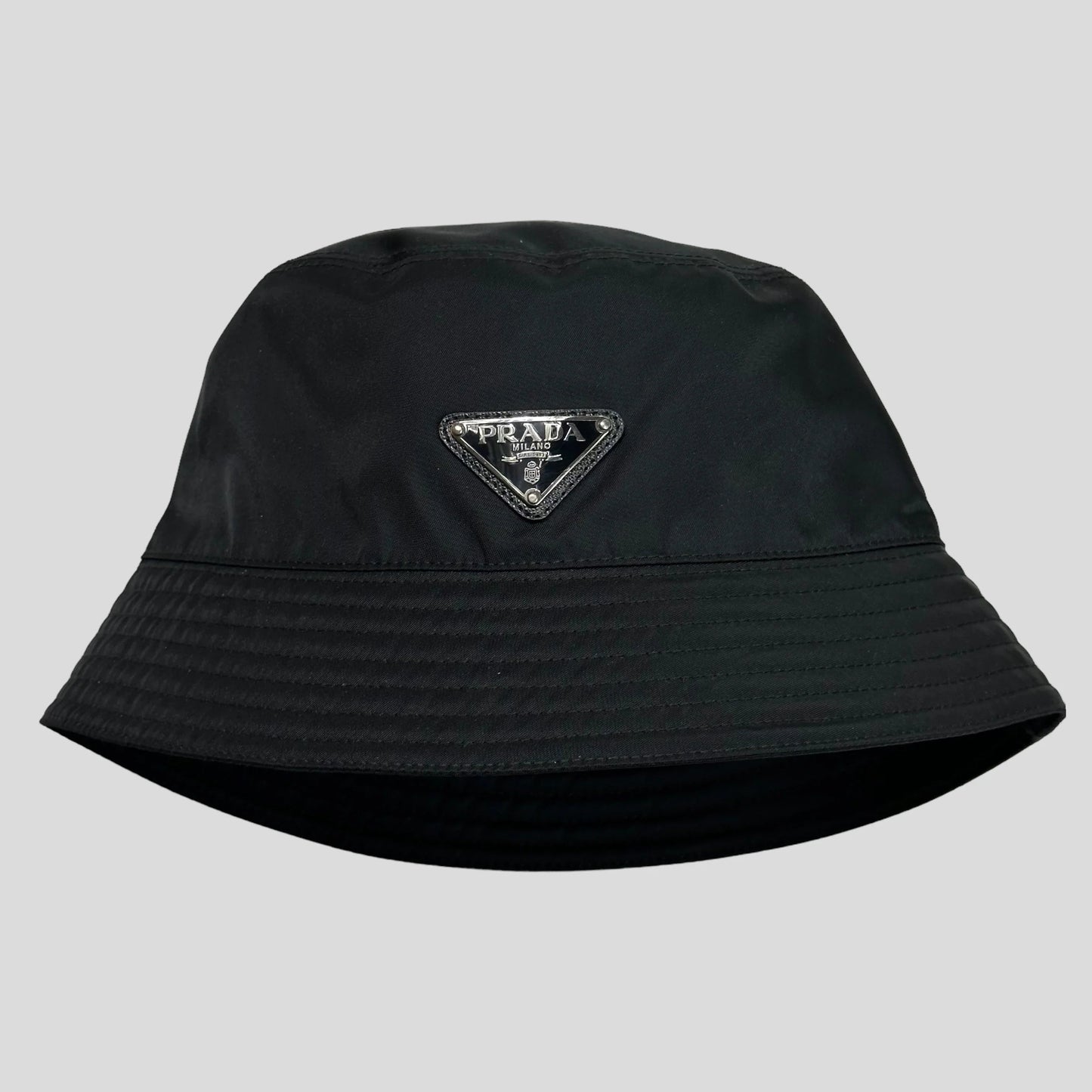 Prada Bag Milano Re- Double Hat - S M Nylon Logo Bucket Bucket Bag