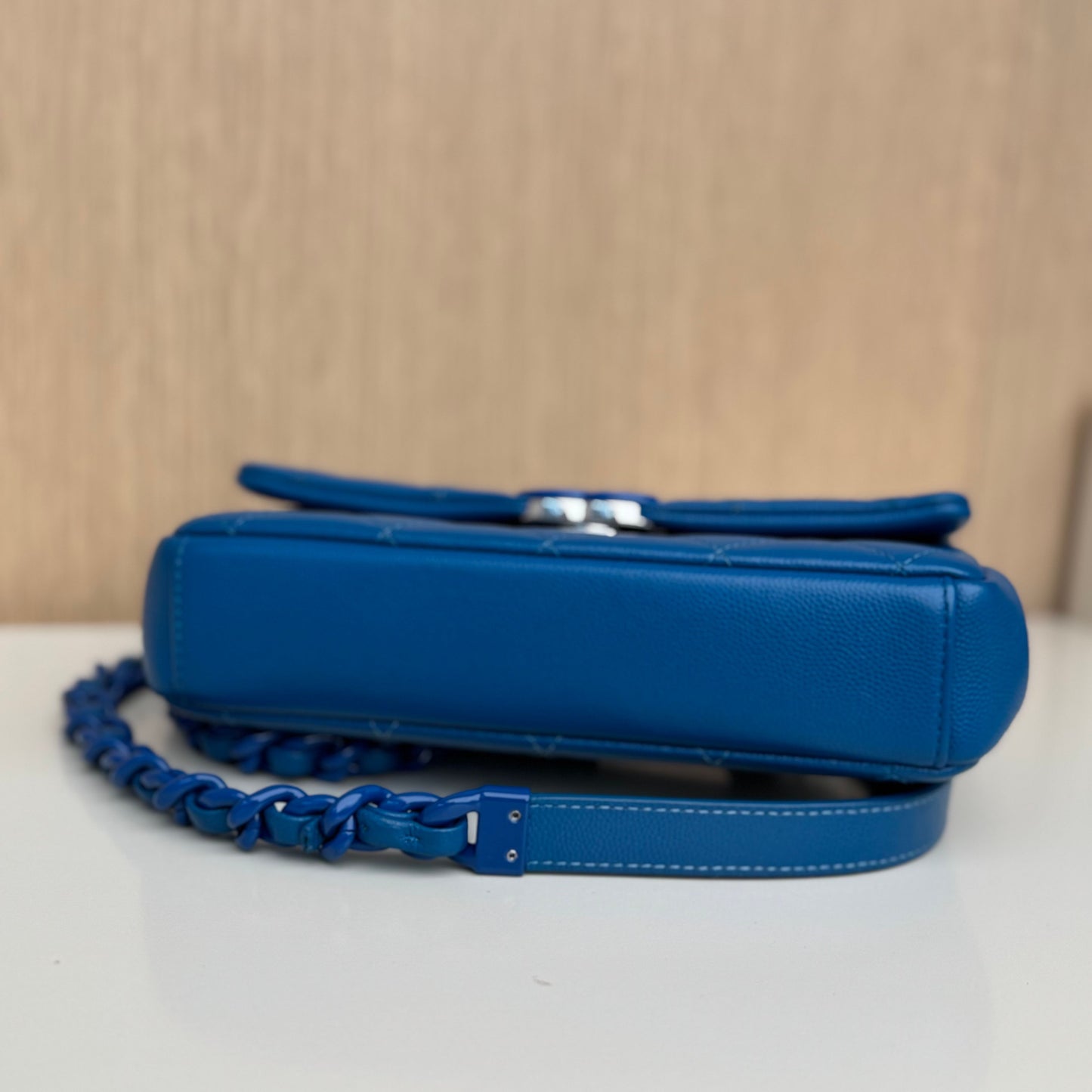 CHANEL Caviar Quilted My Everything Small Flap Blue