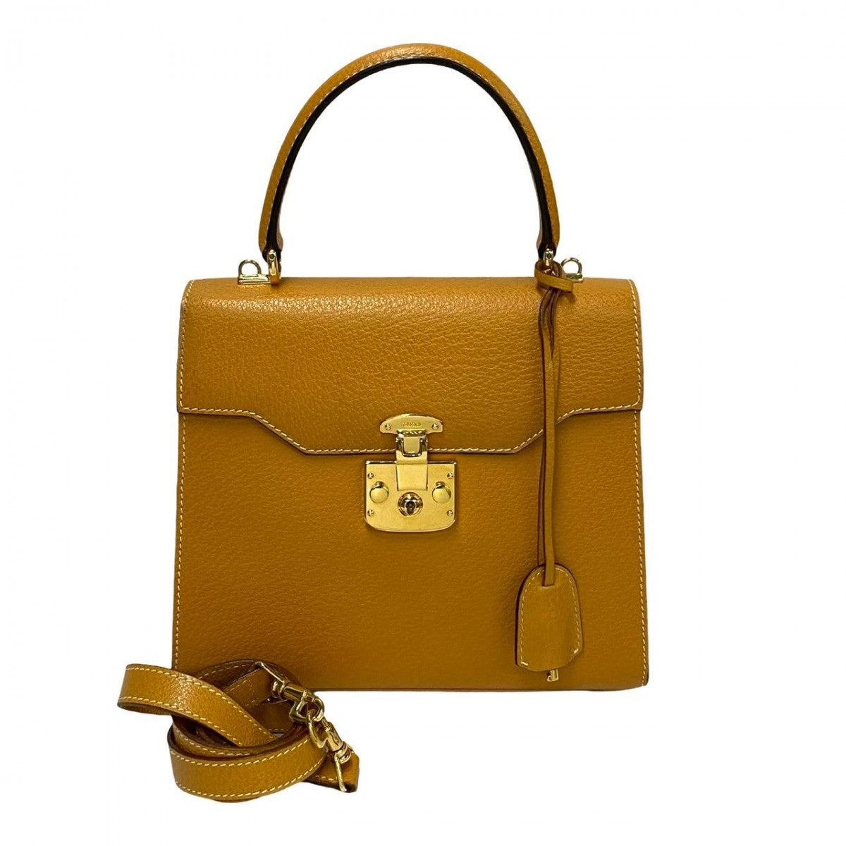 Gucci yellow Ready lock Leather Shoulder Bag