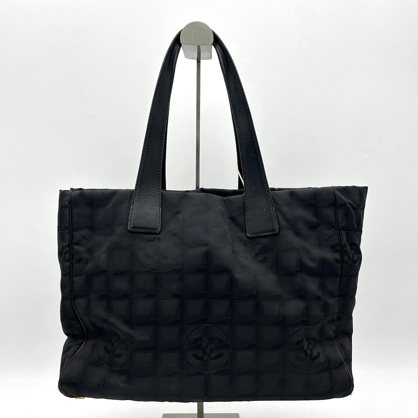 Chanel Tote Bagtravel Line Nylon Black  WD