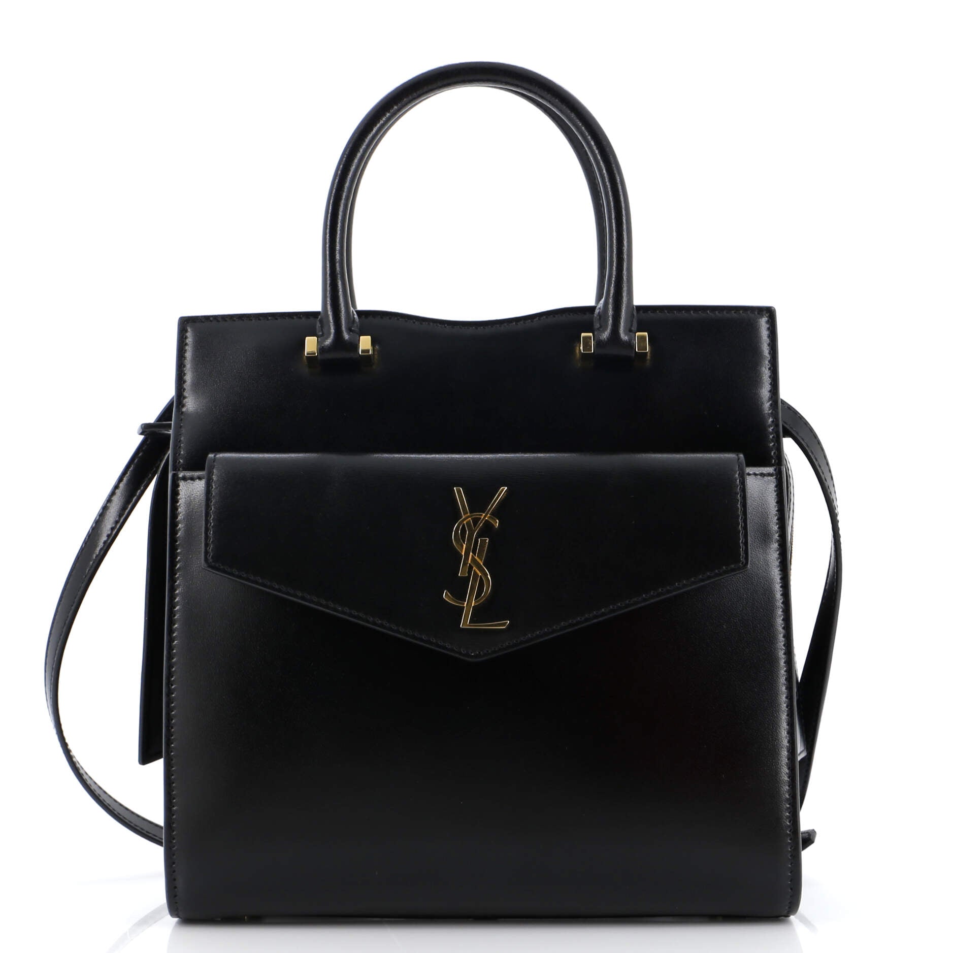 YSL Saint Laurent Saint Laurent Trending Uptown Tote Leather Small Tote Bag
