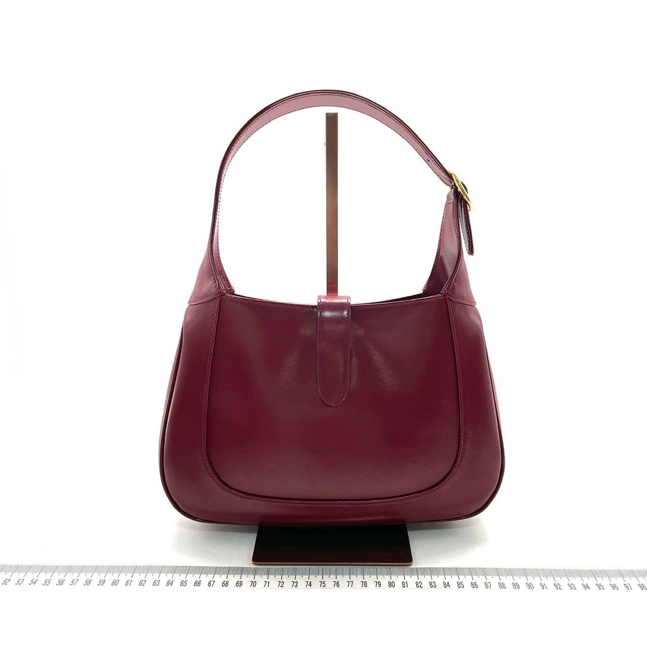 Gucci Jackie Adjustable Strap Leather Red Small Travel Bag
