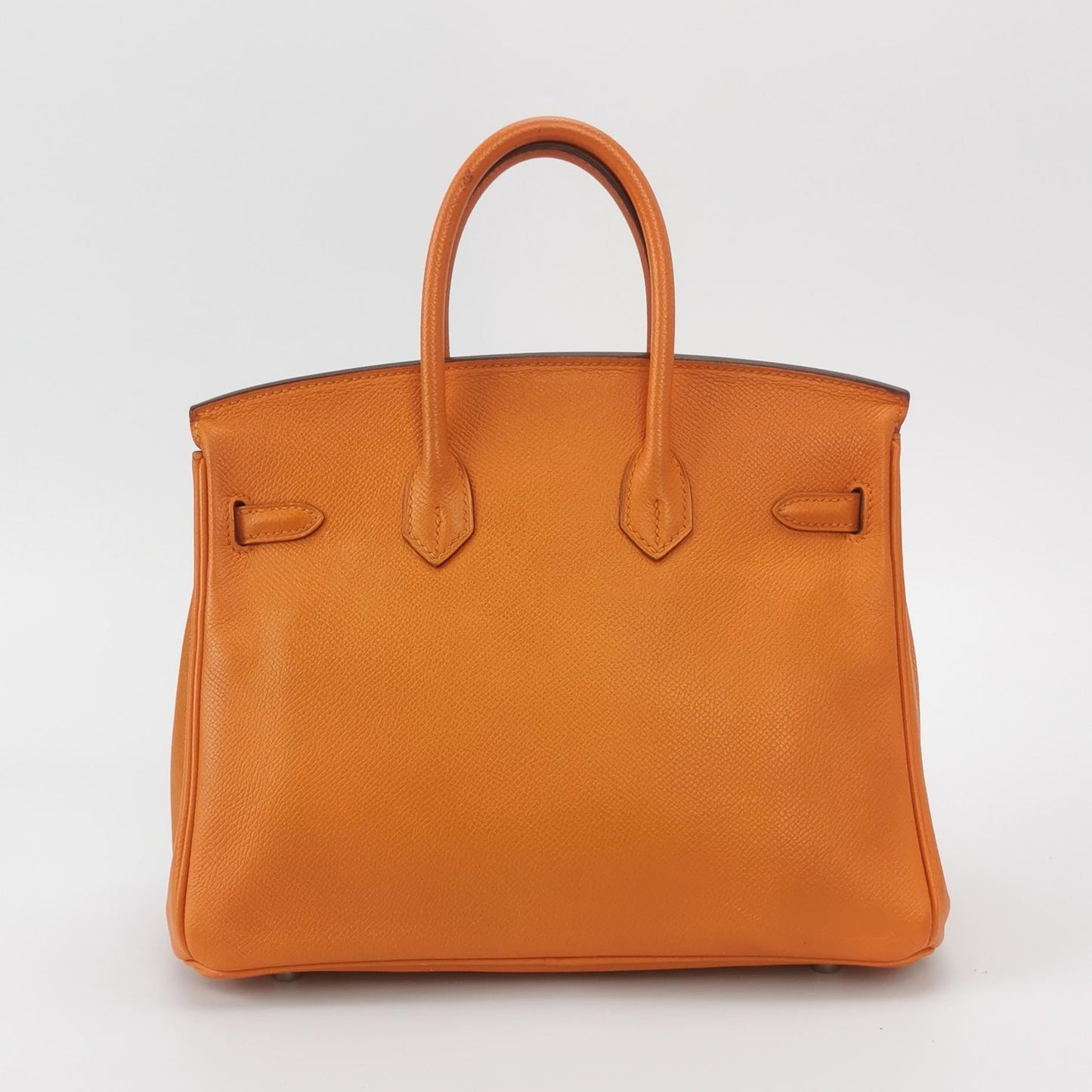 Hermes Birkin Orange H Epsom Palladium Hardware Handbag Leather Travel Bag