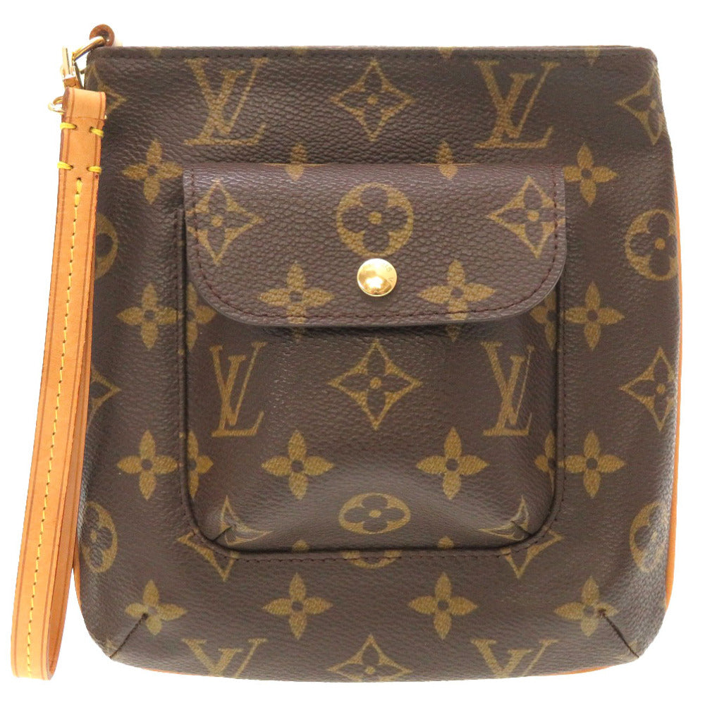 Louis Vuitton Pouch M51901 Partition Monogram Canvas Brown Handbag 5B0070Agz5