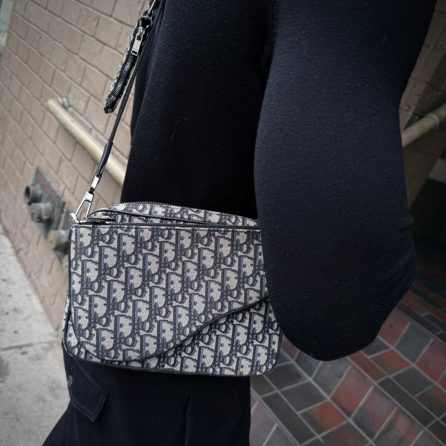 Dior Saddle Triple Pouch Shoulder Bag