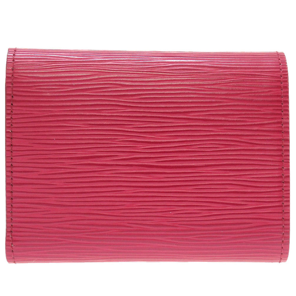Louis Vuitton Tri-fold M62171 Epi Fuchsia Compact Leather Wallet Case