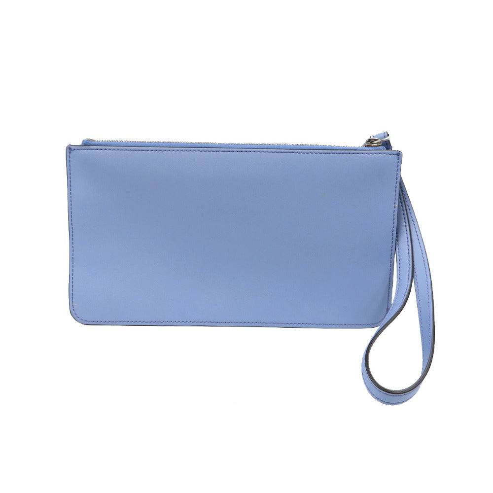Fendi Pouch 8M0341 Multi Studs Women Handbag Leather Blue Travel Bag