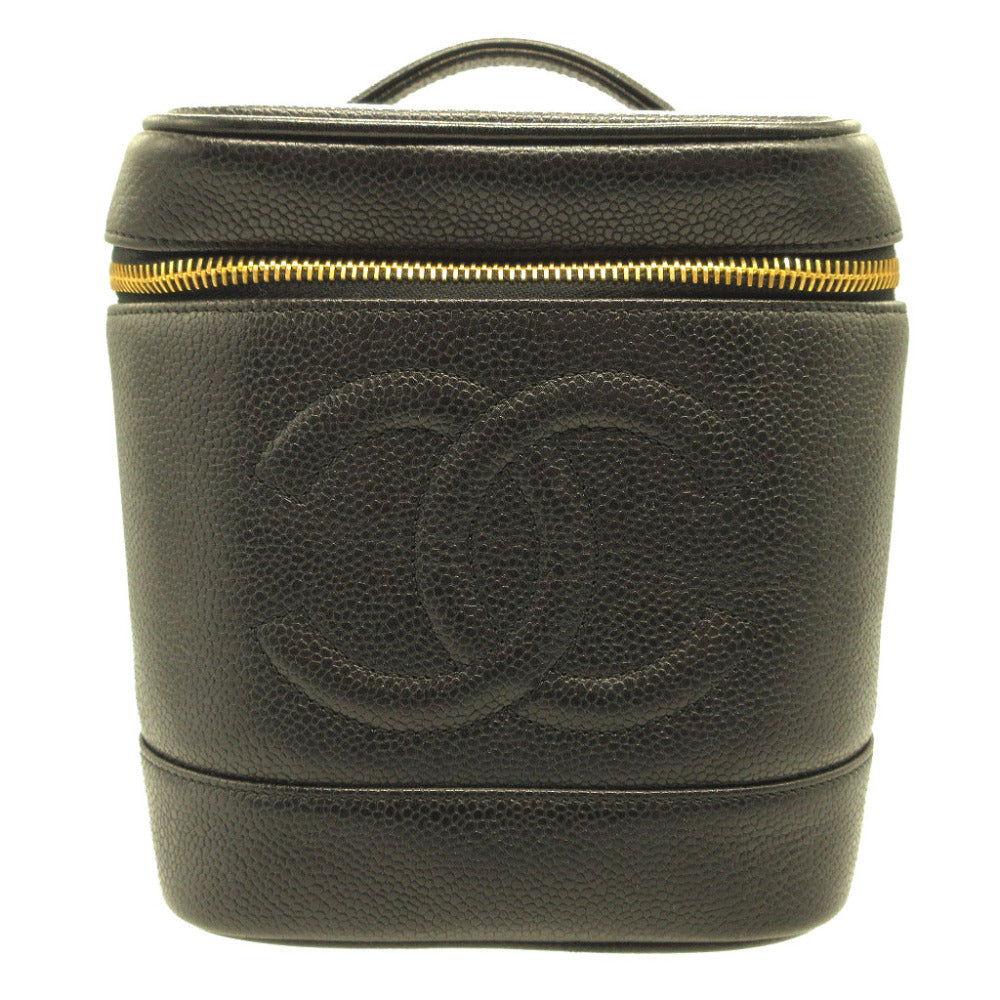 Chanel Caviar skin vanity vertical Black Handbag