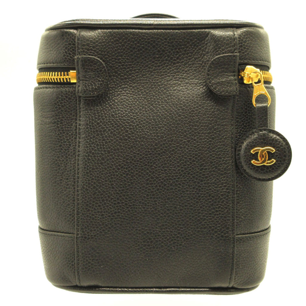 Chanel Caviar skin vanity vertical Black Handbag