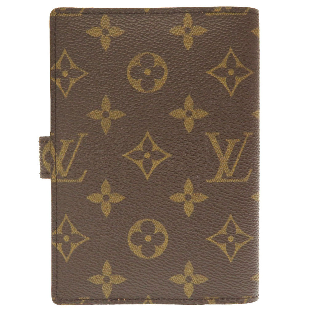 Louis Vuitton Notebook cover R20005 Agenda PM Monogram Canvas Brown Handbag 5H0145E5