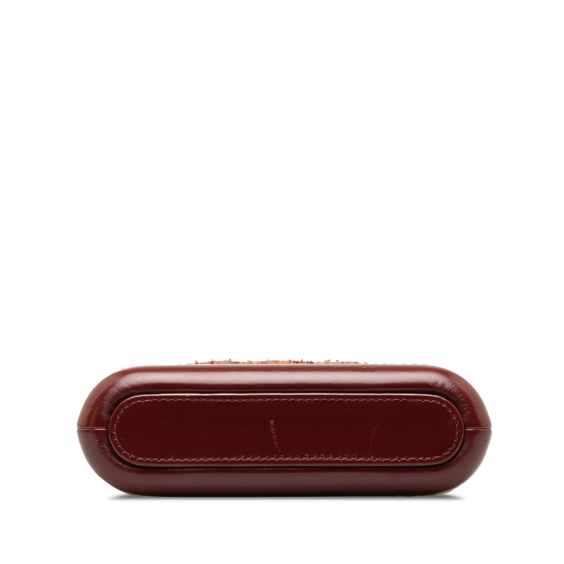 CHANEL Tweed Gabrielle Double Zip Clutch with Chain Crossbody Bag